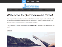 Tablet Screenshot of outdoorsmantime.com